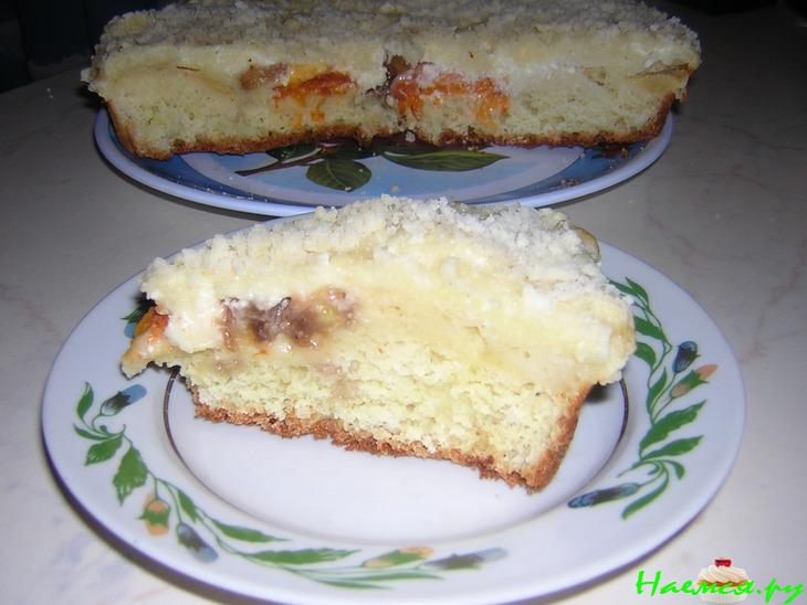 Манник с творожно-фруктовой начинкой