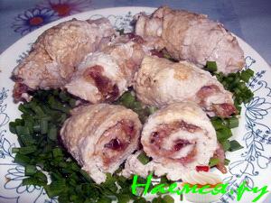 Свиные рулетики по-японски