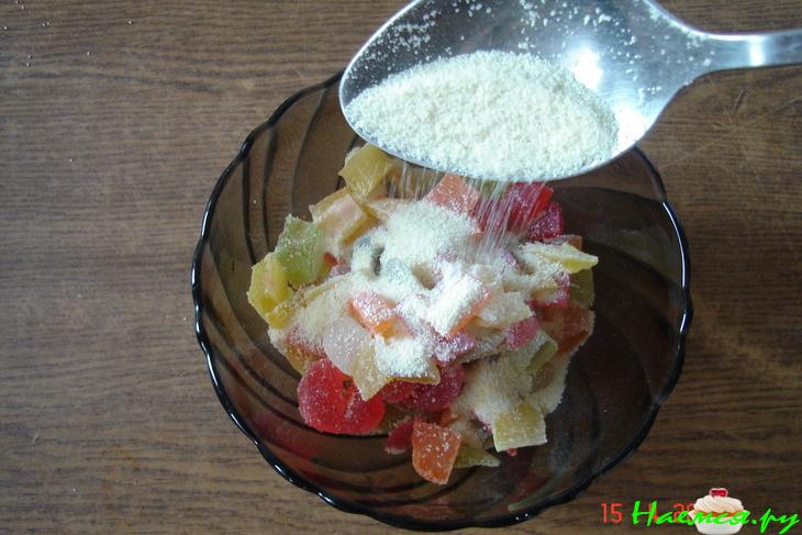 Открытый пирог с творогом