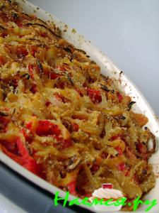 Запеканка из помидоров и сыра