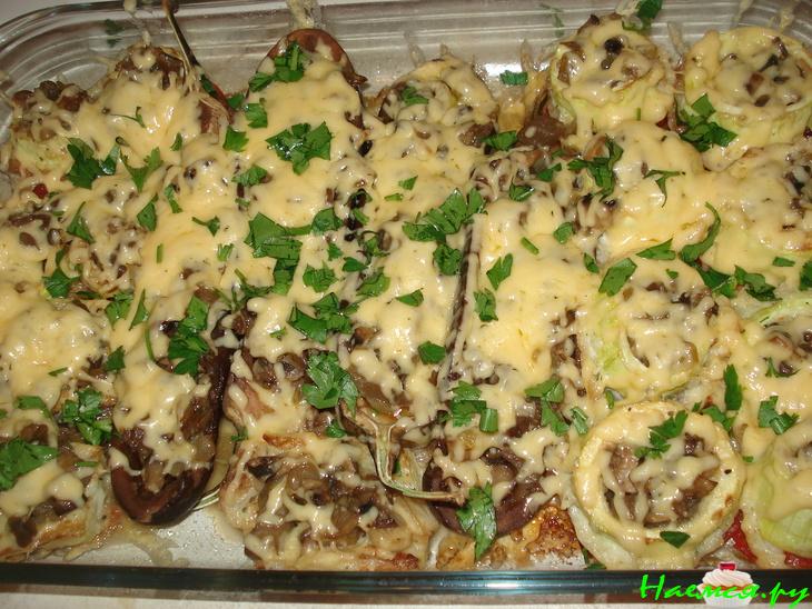 Ассорти из кабачков и баклажанов (с грибами)