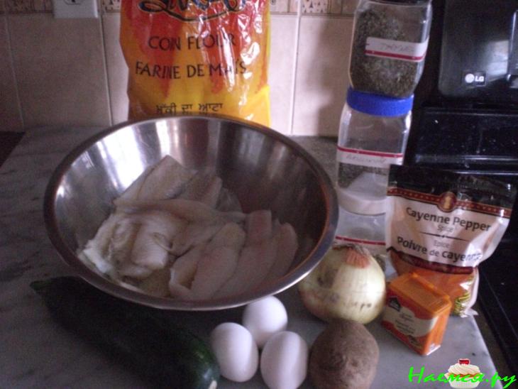 Печёные рыбно-сырно-овощные котлетки