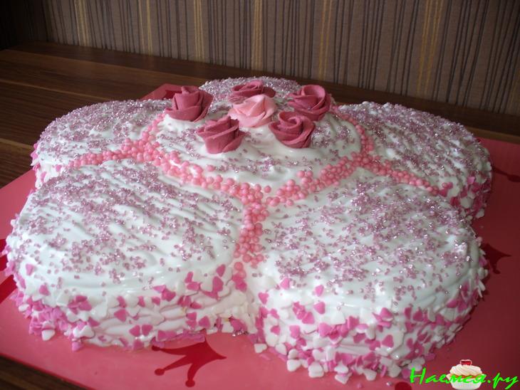 Торт 'Цветок' на День Рождения доченьки
