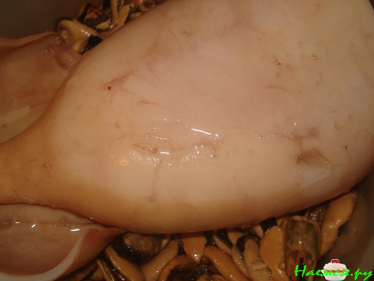 Мидии и кальмары копченые Мидии и кальмары копченые