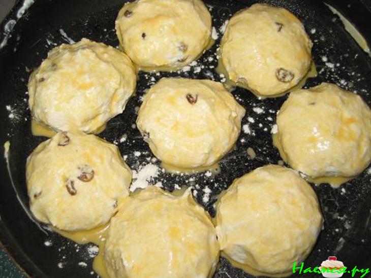 Запеченные творожные колобки