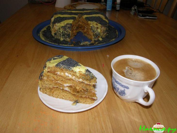 Торт 'Пчёлка' со сметанным кремом