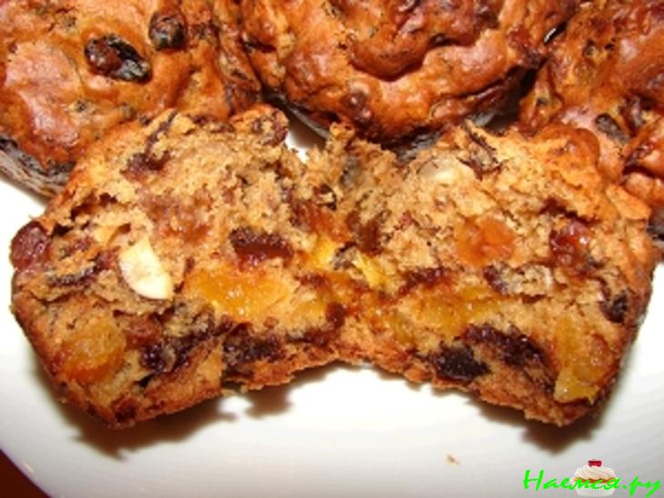 Маффины с сухофруктами (сладкие, но без сахара)