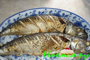 Скумбрия пряная из духовки
