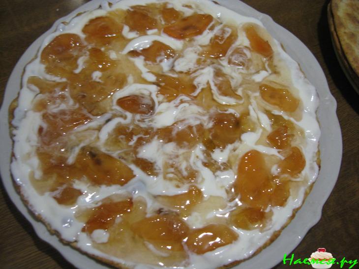 Торт за 30 минут, на сковороде, очень нежный