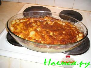 Картофельная запеканка с мясом индейки и сыром