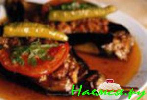 Баклажаны с начинкой из рубленого мяса