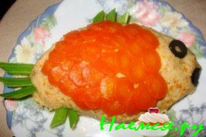 Паштет "рыбка" со сливочным маслом