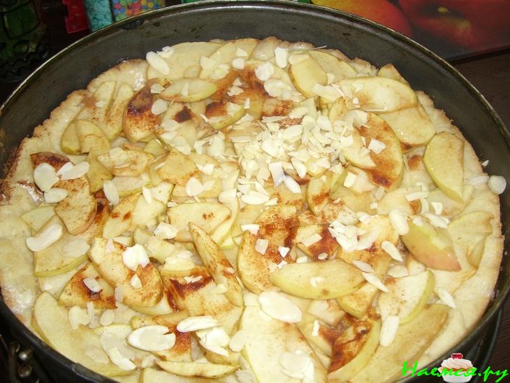 Песочный пирог с заварным кремом и яблочком!!! Песочный пирог с заварным кремом и яблочком!!!