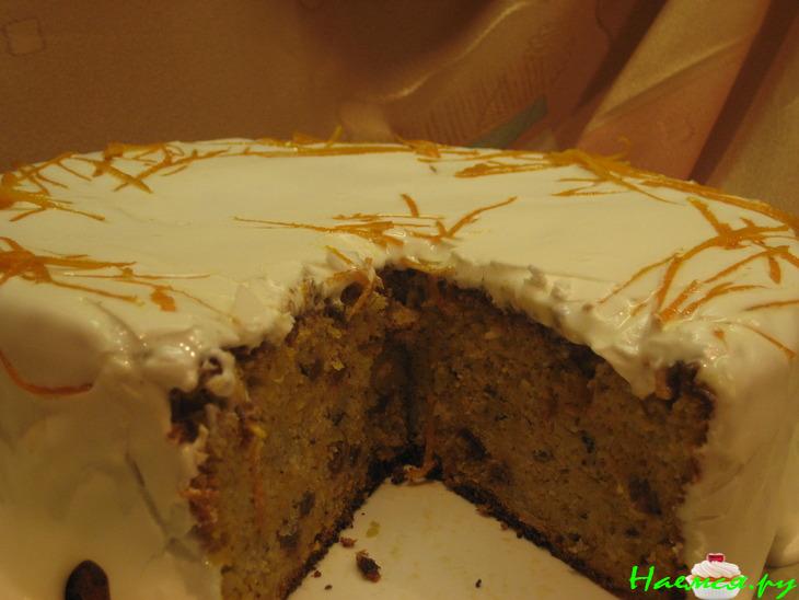 Морковный тортик с белковым кремом