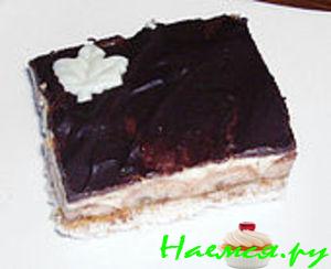 Банановые пирожные в шоколадной глазури