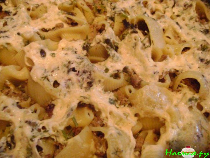 Фаршированные домашним фаршем макароны Фаршированные домашним фаршем макароны