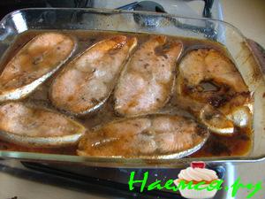 Приготовление Лосося в глазури (ананасово-соевая)