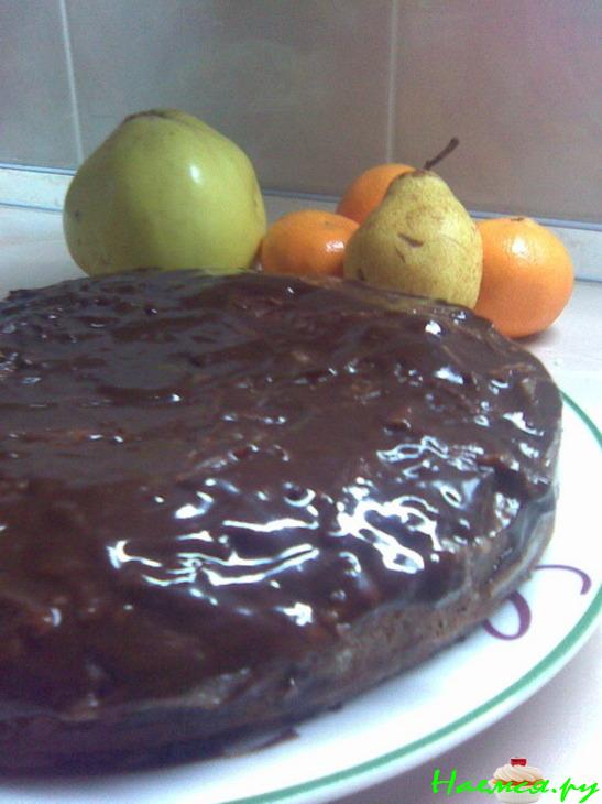Кекс шоколадный с орехами и грушей для тех, кто не любит понедельники!
