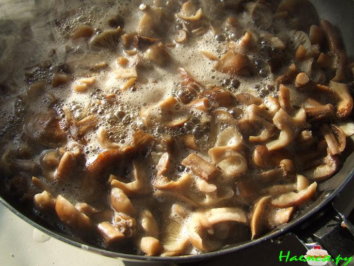 Опята жареные
