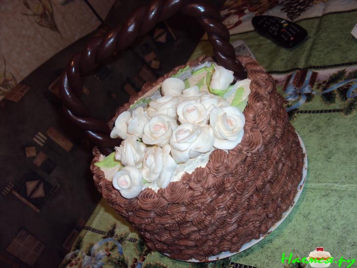 Торт "Корзина с цветами" Торт "Корзина с цветами"