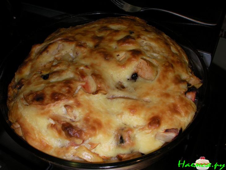 Яблочный пирог с кремом-суфле