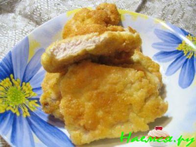Отбивные из куриной грудки с сыром