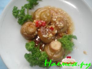 Грибы маринованные с кунжутом Грибы маринованные с кунжутом