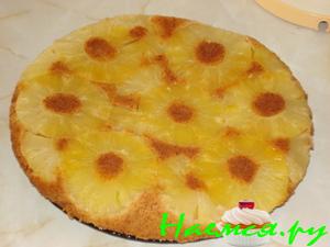 Ананасовый дрожжевой пирог