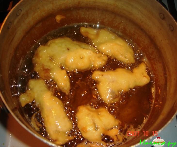 Судак в майонезном кляре