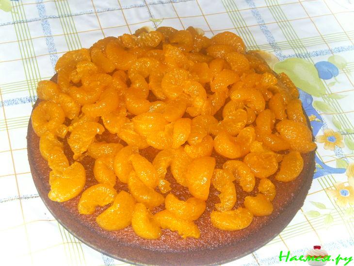 Мандариновый тортик с корицей