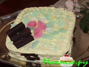 Торт "Маковый с кокосовыми трубочками"