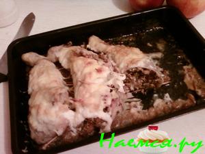 Фаршированные окорочка с грибами и орехами