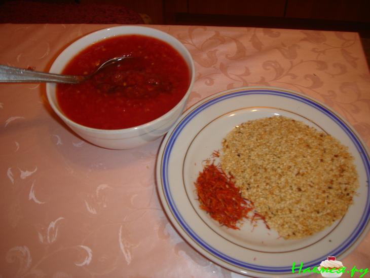 Фасоль с кунжутом