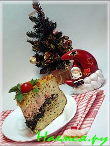 Макаронная запеканка с лососем и шпинатом