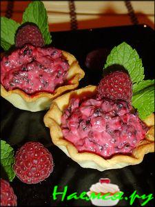 Тарталетки "Малиновое облако"