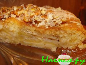 "Мокрый" яблочный пирог