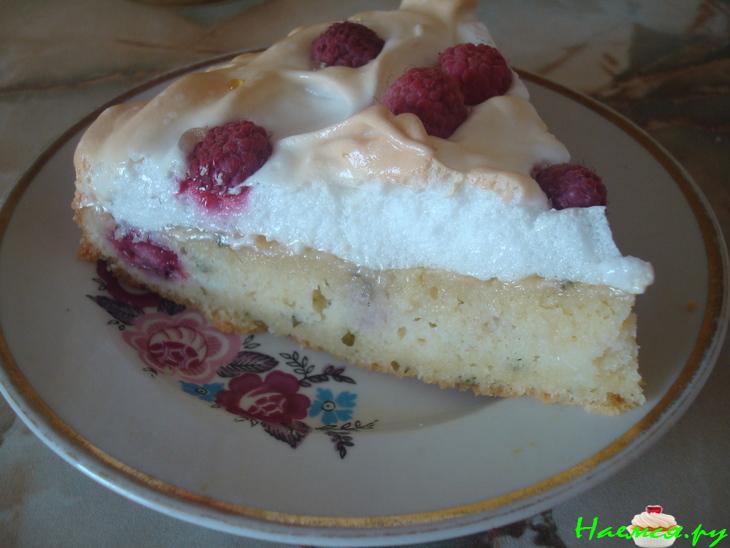 Тортик 'Мятный вечер в малиновых облаках'