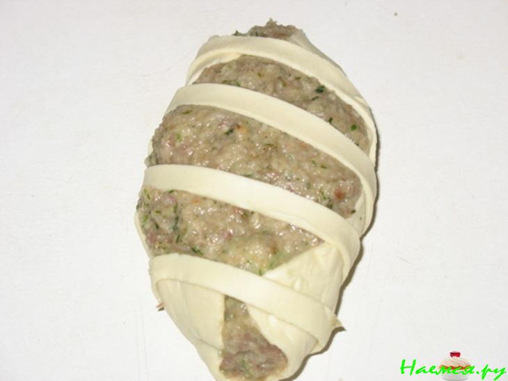 "Котлеты в слоёной плетенке"