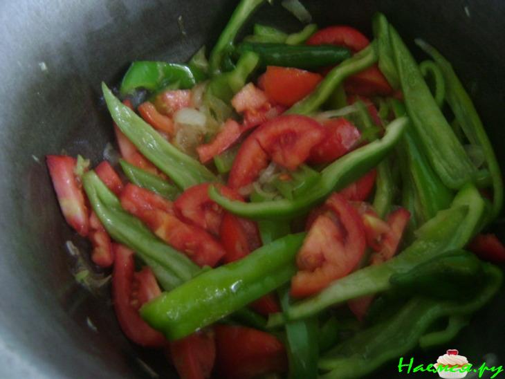 Баклажаны по-корейски с болгарским перцем