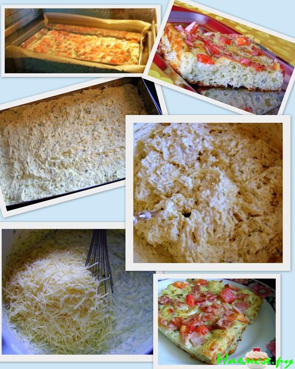 Сырный пирог с зеленью (типа Пиццы)