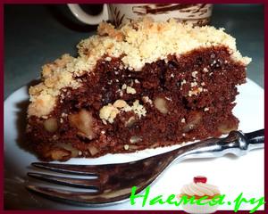 Шоколадно-ореховый пирог (вариация)
