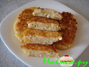 Творожники с яблоками