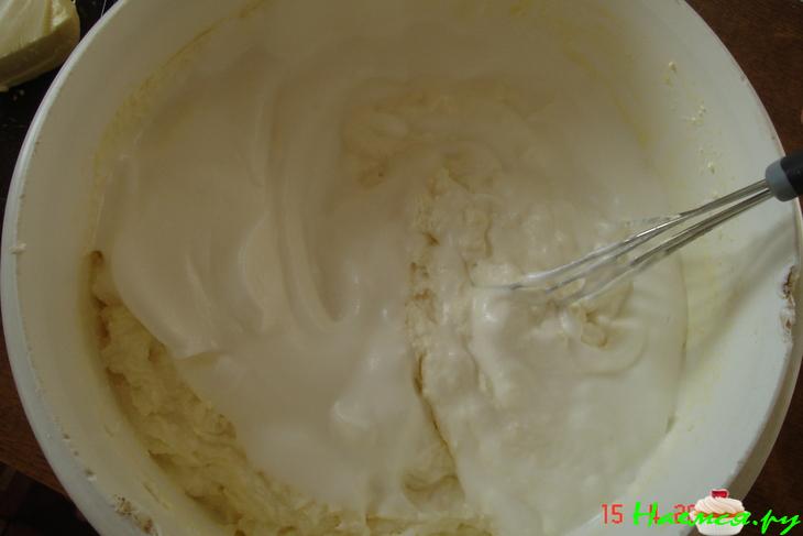 Открытый пирог с творогом