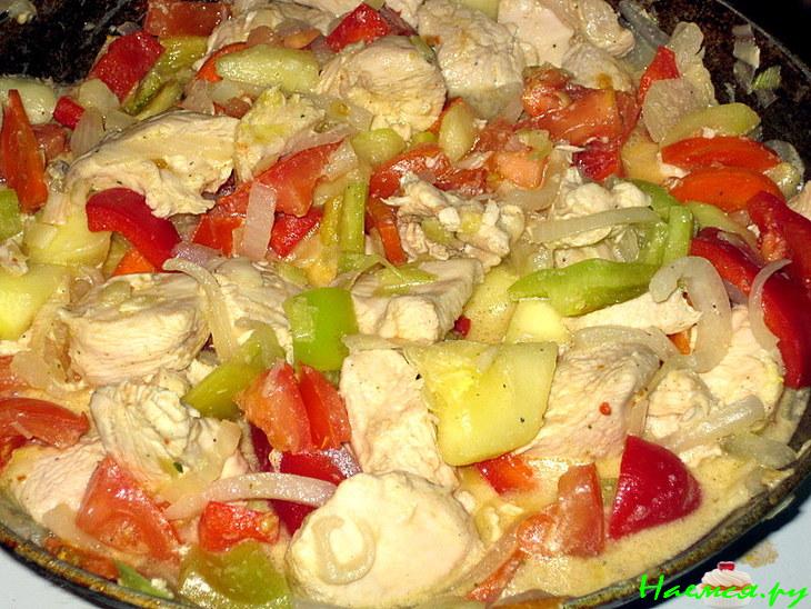 Ужин из филе курицы