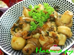 "Шампиньоны с чесноком"