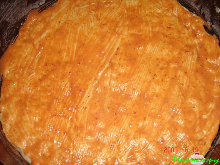 Пирог с колбасой по-столичному