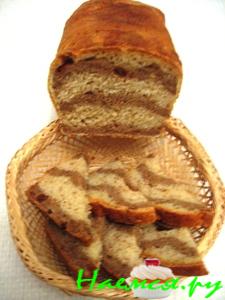 Постный «полосатый» хлеб