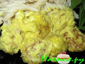 Тефтели в манговом соусе