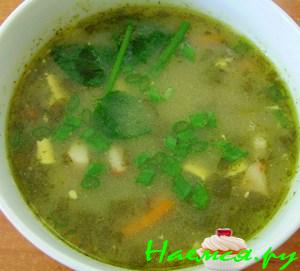 Суп "Зелёный" с грибами