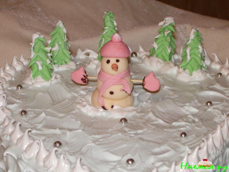 Торт бисквитный 'Новогодняя сказка'